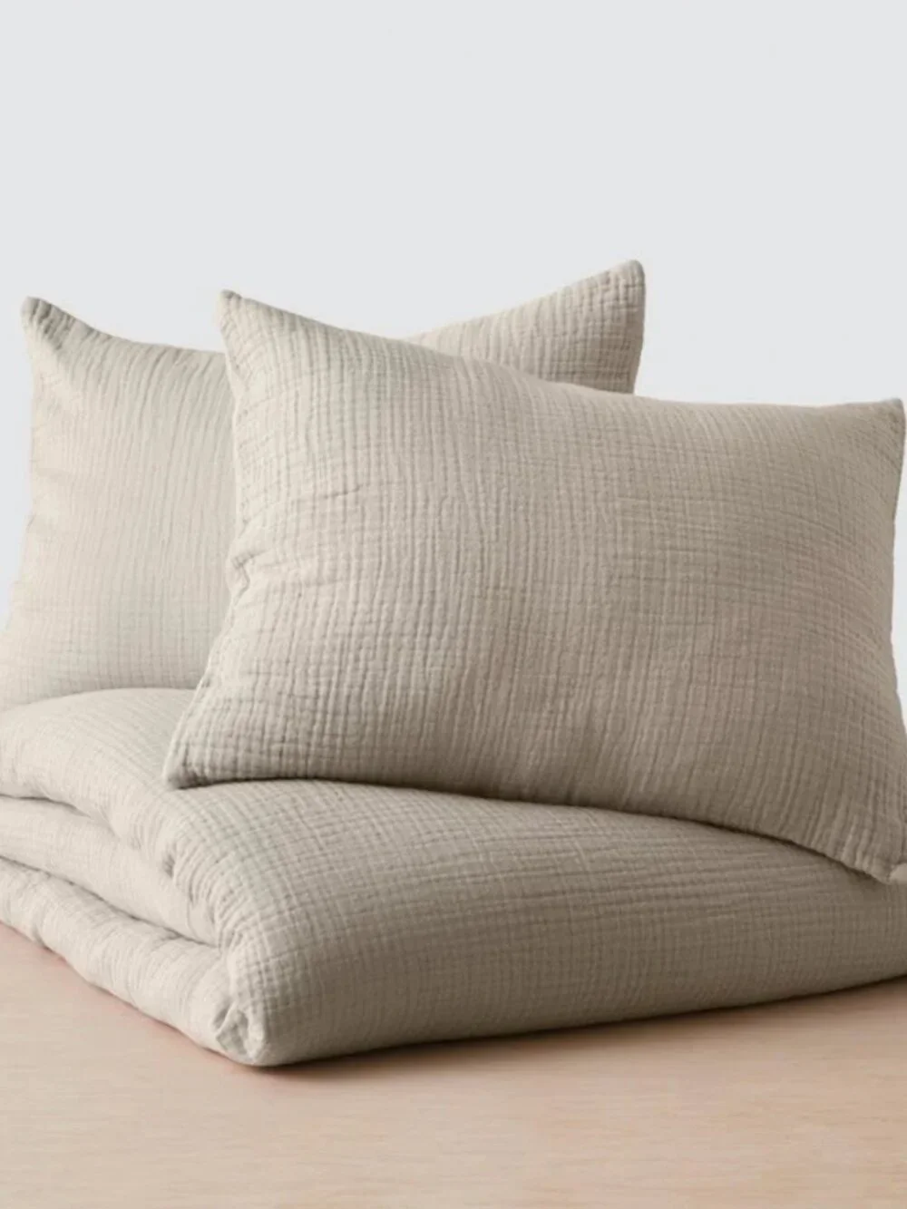 BNWT The Citizenry Cotton Gauze Duvet Set - TAN - King/Cal King